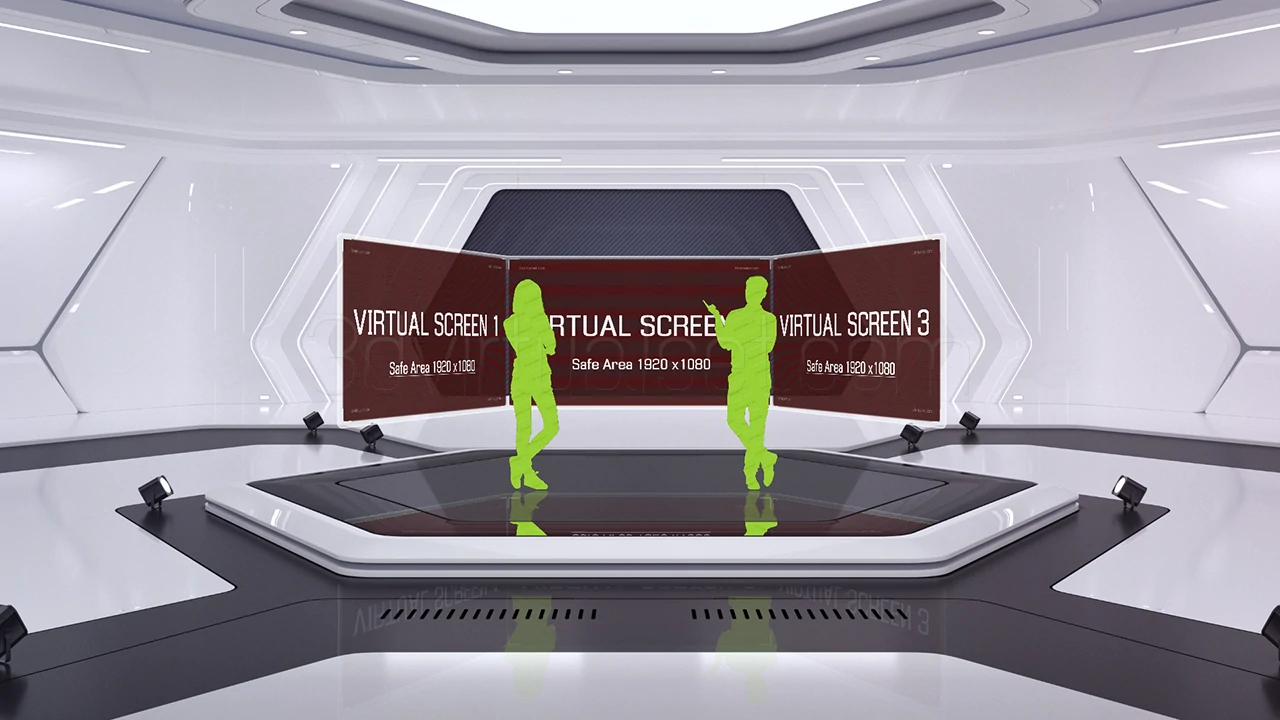 Virtual Set 132 For vMix 1.Wide 2-